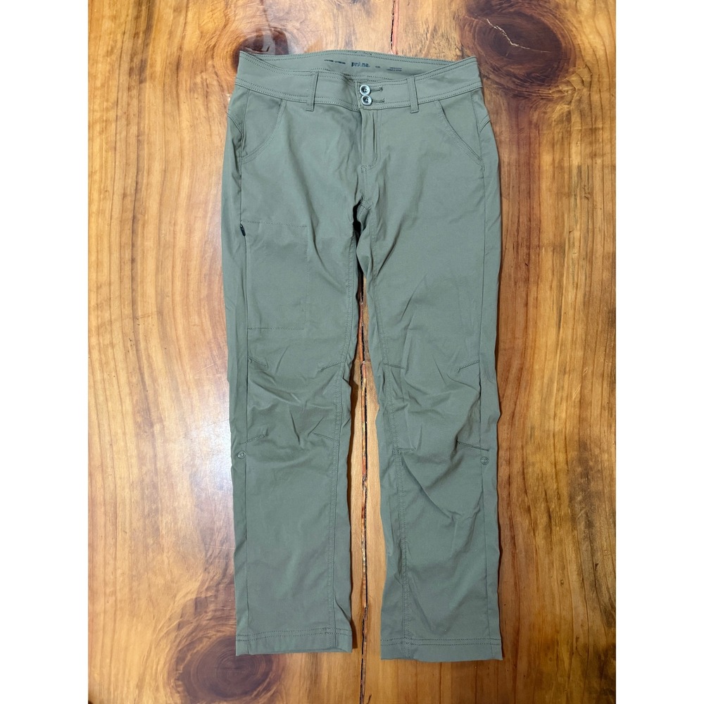 Prana Halle Straight Women's Hiking Pants 4 Nylon Low Rise Standard Short ZZ19